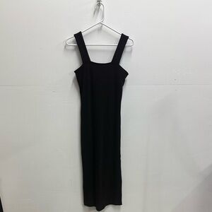 Old Navy Black Ribbed Midi Dress